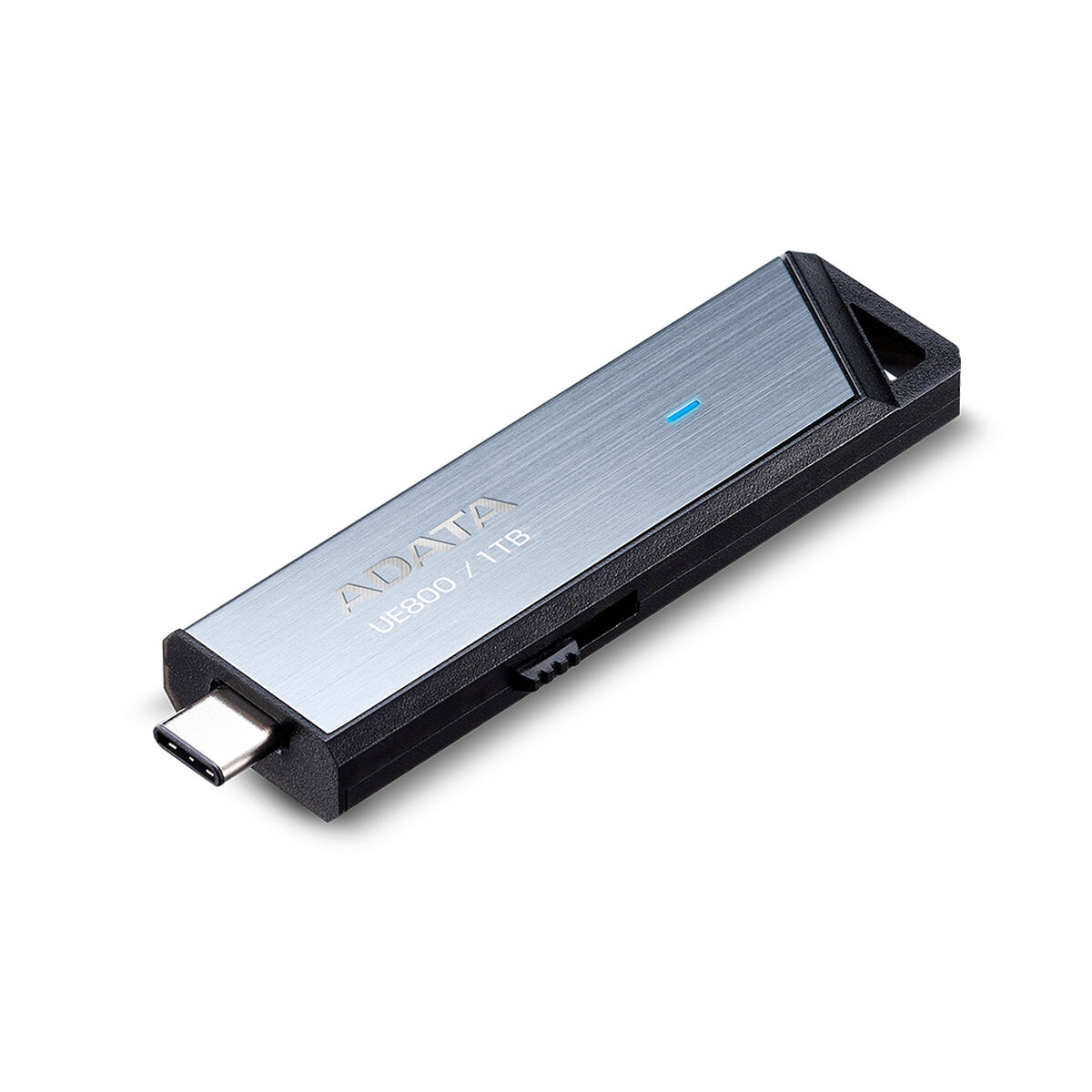 USB-pulk Adata AELI-UE800-1T-CSG 1 TB Must Hõbedane